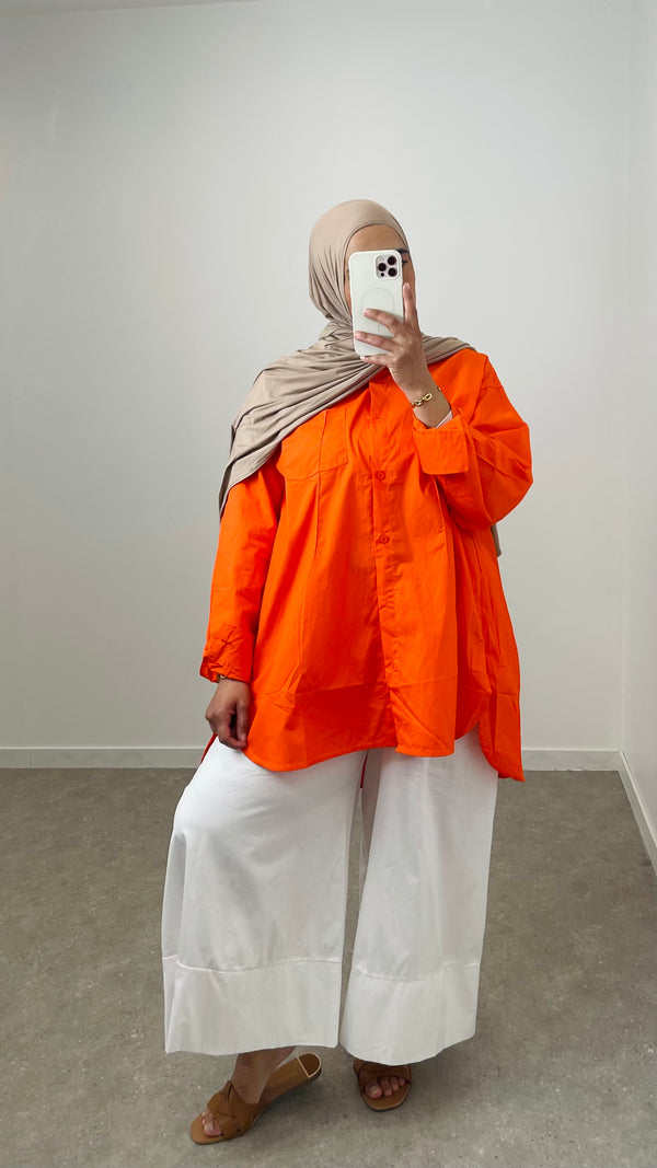 Pantalon popeline blanc