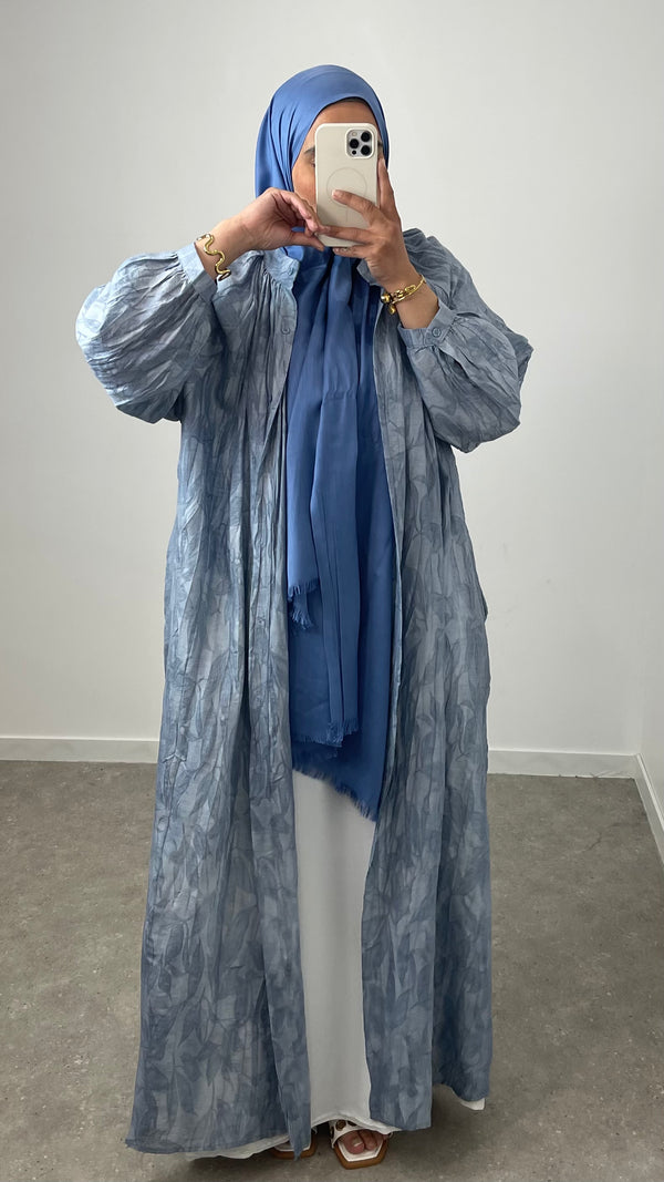 Robe kimono bleu jeans